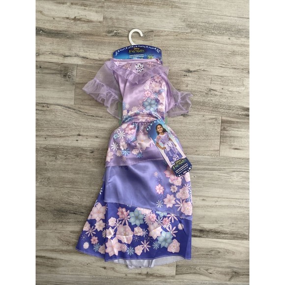 DISNEY ENCANTO ISABELA MADRIGAL FASHION DRESS COSTUME HALLOWEEN SIZE 4-6X NEW!! - Picture 1 of 5